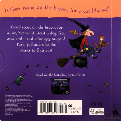 Room on the Broom: A Push, Pull and Slide Book: The perfect Halloween gift for toddlers - Julia Donaldson [KSIĄŻKA]