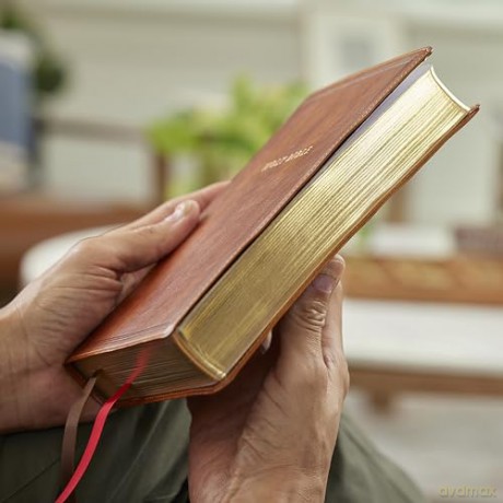 RSV Personal Size Bible with Cross References, Brown Leathersoft, (Sovereign Collection) - Thomas Nelson [KSIĄŻKA]