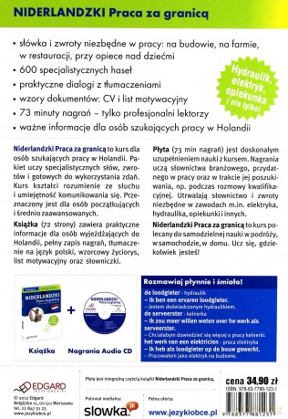 Niderlandzki- Praca za granicą (Książka+ Audio CD) [KSĄŻKA]