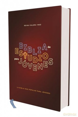 RVR60, Biblia de Estudio para Jóvenes, Tapa Dura, Palabras de Jesús en Rojo, Comfort Print: Reina-Valera 1960, Estudio para jóvenes, roja, Comfort Print - Vida [KSIĄŻKA]