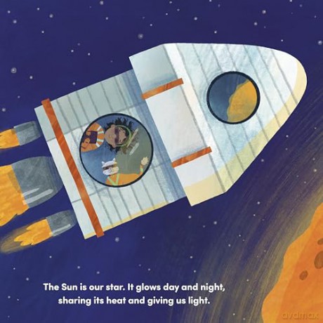 Sadie Soars Into Space: A Storybook with Fun Solar System Facts (Stem Storybooks for Toddlers) - Arezu Sarvestani [KSIĄŻKA]