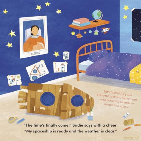 Sadie Soars Into Space: A Storybook with Fun Solar System Facts (Stem Storybooks for Toddlers) - Arezu Sarvestani [KSIĄŻKA]