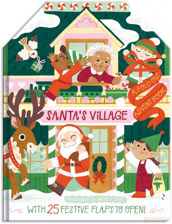Santa's Village - Children's Fold-Out Advent Christmas Book - Laura Garnerburt [KSIĄŻKA]