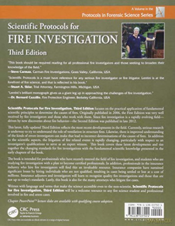 Scientific Protocols for Fire Investigation, Third Edition (Protocols in Forensic Science) - John J. Lentini [KSIĄŻKA]