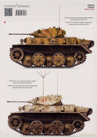 Sd.Kfz. 121 Panzer II. All versions "Luchs": All Versions and Luchs: 7039 (Top Drawings) - Samir Karmieh [KSIĄŻKA]