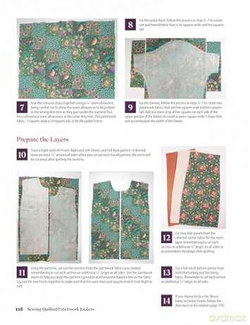 Sewing Quilted Patchwork Jackets: Four Approaches, 10 Distinctive Designs, Two Downloadable Patterns: Four Approaches, Ten Distinctive Designs, Two Downloadable Patterns - Rae Cumbie [KSIĄŻKA]