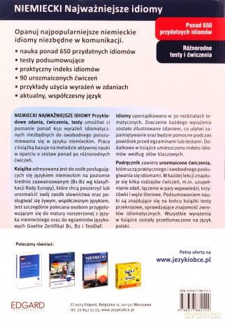 Niemiecki. Najważniejsze idiomy. Przykł. zdania... [KSĄŻKA]