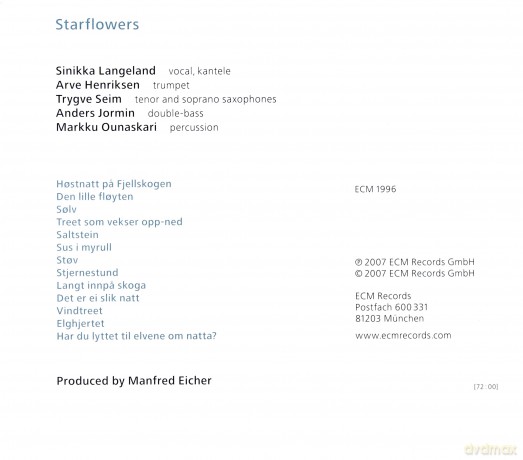 Sinikka Langeland: Starflowers [CD]