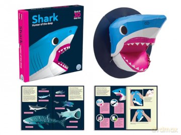 Shark - Hunter of the Deep (Awesome 3D Wall Art) - Sheridan Parker [KSIĄŻKA]