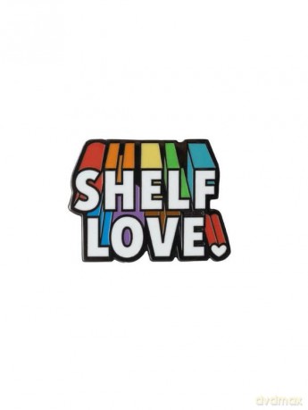 Shelf love enamel pin [KSIĄŻKA]