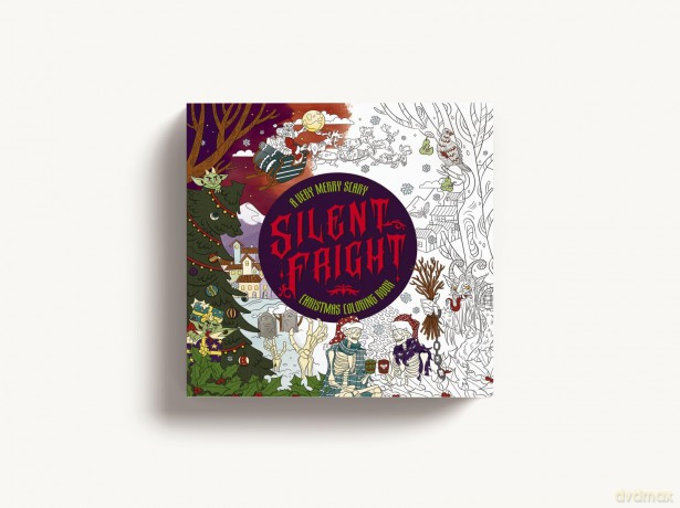Silent Fright: A Very Merry Scary Christmas Coloring Book [KSIĄŻKA]