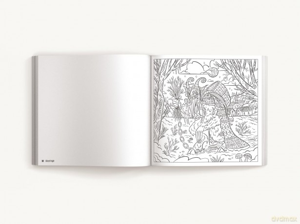 Silent Fright: A Very Merry Scary Christmas Coloring Book [KSIĄŻKA]