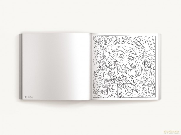 Silent Fright: A Very Merry Scary Christmas Coloring Book [KSIĄŻKA]