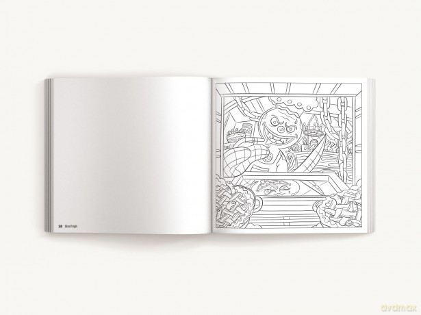 Silent Fright: A Very Merry Scary Christmas Coloring Book [KSIĄŻKA]