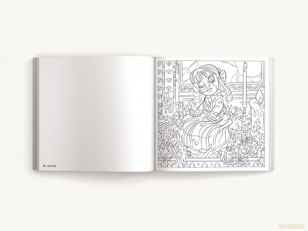 Silent Fright: A Very Merry Scary Christmas Coloring Book [KSIĄŻKA]