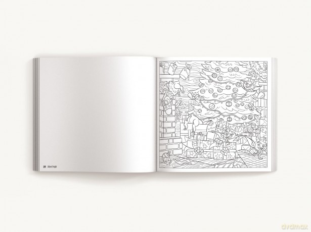 Silent Fright: A Very Merry Scary Christmas Coloring Book [KSIĄŻKA]