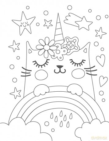 Silly Caticorns Coloring Book - Clorophyl Editions [KSIĄŻKA]