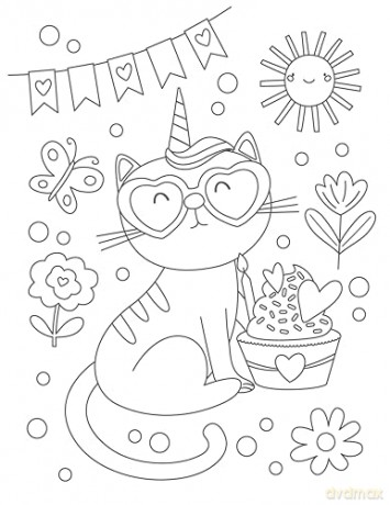 Silly Caticorns Coloring Book - Clorophyl Editions [KSIĄŻKA]