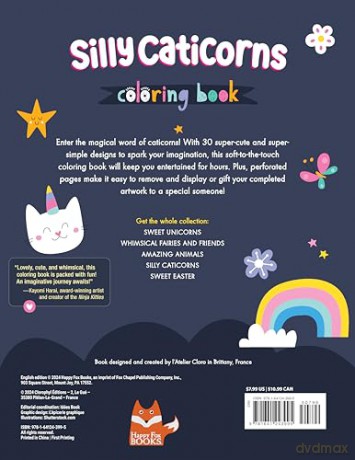 Silly Caticorns Coloring Book - Clorophyl Editions [KSIĄŻKA]