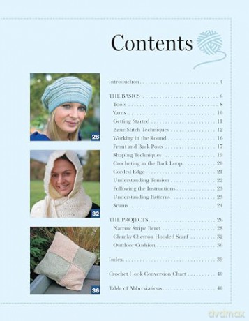 Simple Starter Crochet Projects: 3 Easy Patterns for Your First Hat, Scarf, and Cushion - Carol Meldrum [KSIĄŻKA]