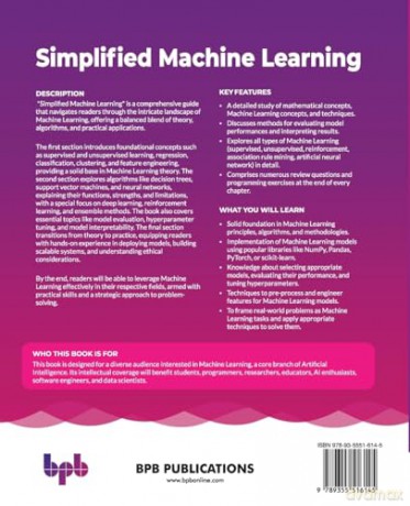 Simplified Machine Learning: The essential building blocks for Machine Learning expertise (English Edition) - Dr. Pooja Sharma [KSIĄŻKA]