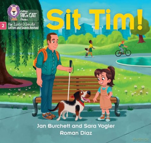 Sit Tim!: Phase 2 Set 2 (Big Cat Phonics for Little Wandle Letters and Sounds Revised) - Jan Burchett [KSIĄŻKA]