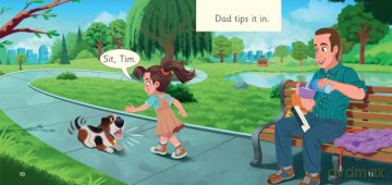 Sit Tim!: Phase 2 Set 2 (Big Cat Phonics for Little Wandle Letters and Sounds Revised) - Jan Burchett [KSIĄŻKA]