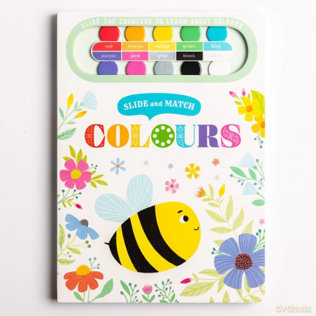 Slide and Match: Colours (Counting Track Book) - Igloo Books [KSIĄŻKA]