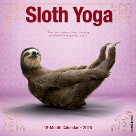 Sloth Yoga 2025 Wall [KSIĄŻKA]