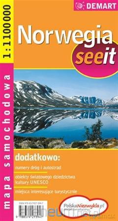 Norwegia see it - mapa samochodowa [KSĄŻKA]