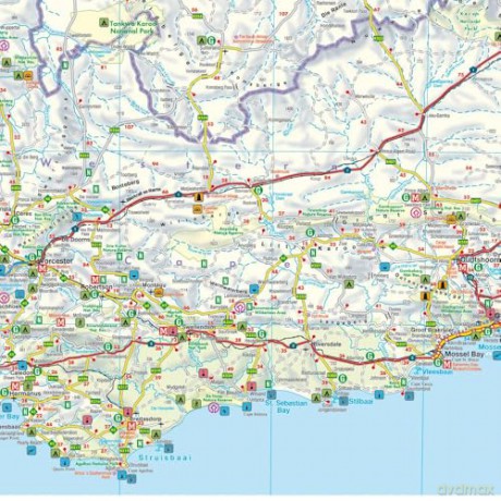 South Africa: Road Map 1:1,500,000 scale: wegenkaart 1:1.500.000 (F&B Wegenkaarten) - Freytag-Berndt [KSIĄŻKA]