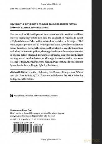 Speculative Whiteness: Science Fiction and the Alt-Right (Forerunners: Ideas First) - Jordan S. Carroll [KSIĄŻKA]