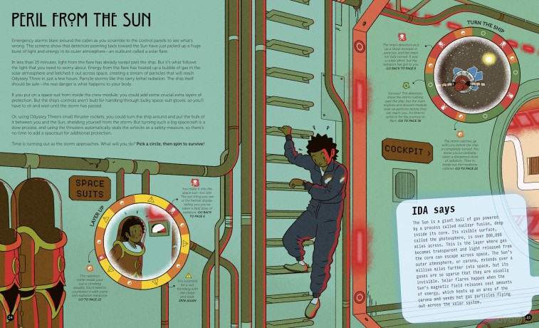 Spin to Survive: Deep Space Danger: Decide Your Destiny with a Pop-Out Fortune Spinner! (4) - Giles Sparrow [KSIĄŻKA]