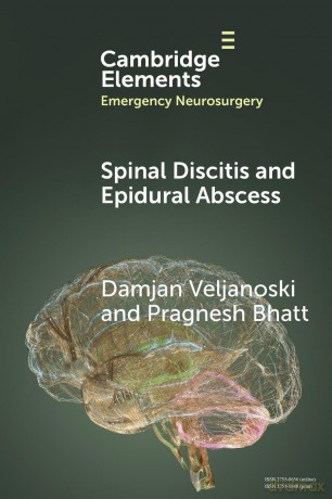 Spinal Discitis and Epidural Abscess (Elements in Emergency Neurosurgery) - Veljanoski Damjan [KSIĄŻKA]