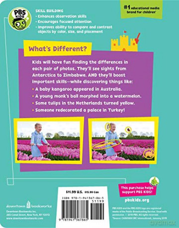 Spot the Differences: Around the World (PBS Kids): 50 Totally Engaging Puzzles - PBS Kids [KSIĄŻKA]