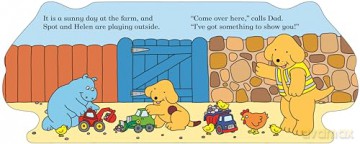 Spot's Digger: A digger shaped board book for babies and toddlers - Eric Hill [KSIĄŻKA]