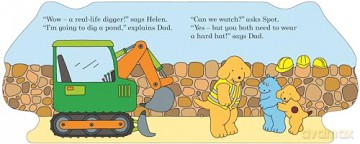 Spot's Digger: A digger shaped board book for babies and toddlers - Eric Hill [KSIĄŻKA]