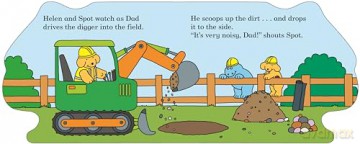 Spot's Digger: A digger shaped board book for babies and toddlers - Eric Hill [KSIĄŻKA]