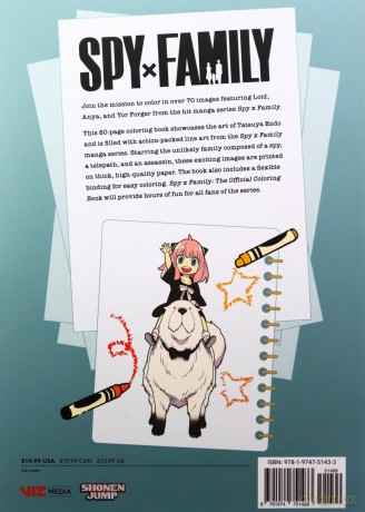 Spy x Family: The Official Coloring Book: 0 - Tatsuya Endo [KOMIKS]
