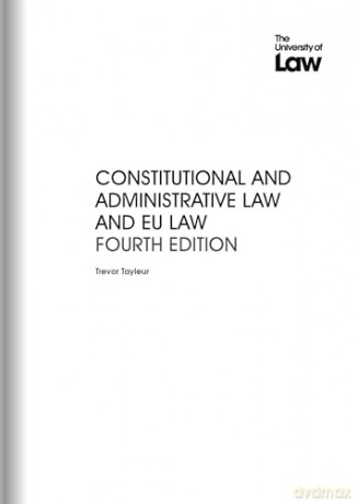 SQE - Constitutional and Administrative Law and EU Law 4e - Trevor Tayleur [KSIĄŻKA]