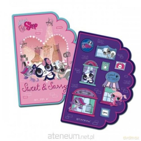 Notes kształtowy A6 Littlest Pet Shop 10szt [SZKOŁA]