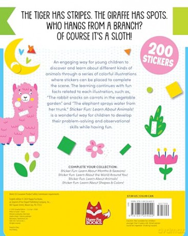 Sticker Fun: Learn About Animals - Logan Powell [KSIĄŻKA]