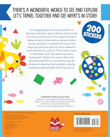 Sticker Fun: Learn about the World Around You! - Logan Powell [KSIĄŻKA]