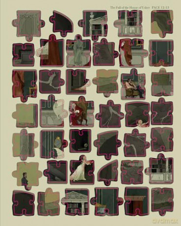 Sticker Jigsaw: The Edgar Allan Poe Collection - Poe [KSIĄŻKA]