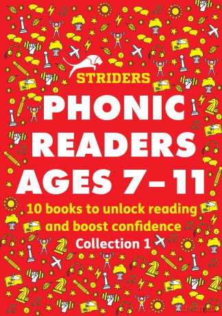 Striders Phonic Readers Collection 1 - x10 Little Wandle high-low decodable readers for ages 7+ (Striders Phonics Readers) - Giles Clare [KSIĄŻKA]