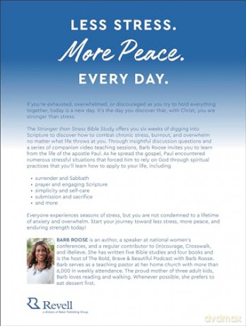 Stronger Than Stress Bible Study: Developing 10 Spiritual Practices to Win the Battle of Overwhelm - Barb Roose [KSIĄŻKA]