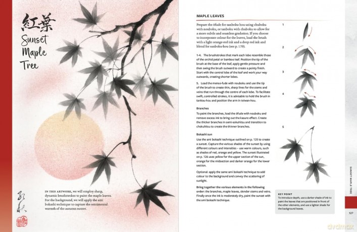 Sumi-e: The Mindful Art of Japanese Ink Painting - Akemi Lucas [KSIĄŻKA]