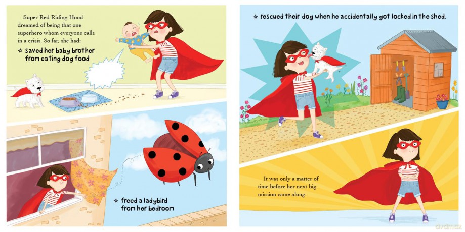 Super Red Riding Hood (Square Fairytales) - Gemma Cary [KSIĄŻKA]
