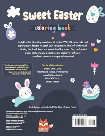 Sweet Easter Coloring Book - Clorophyl Editions [KSIĄŻKA]