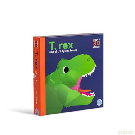T. rex - King of the Tyrant Lizards (Awesome 3D Wall Art) - Sheridan Parker [KSIĄŻKA]